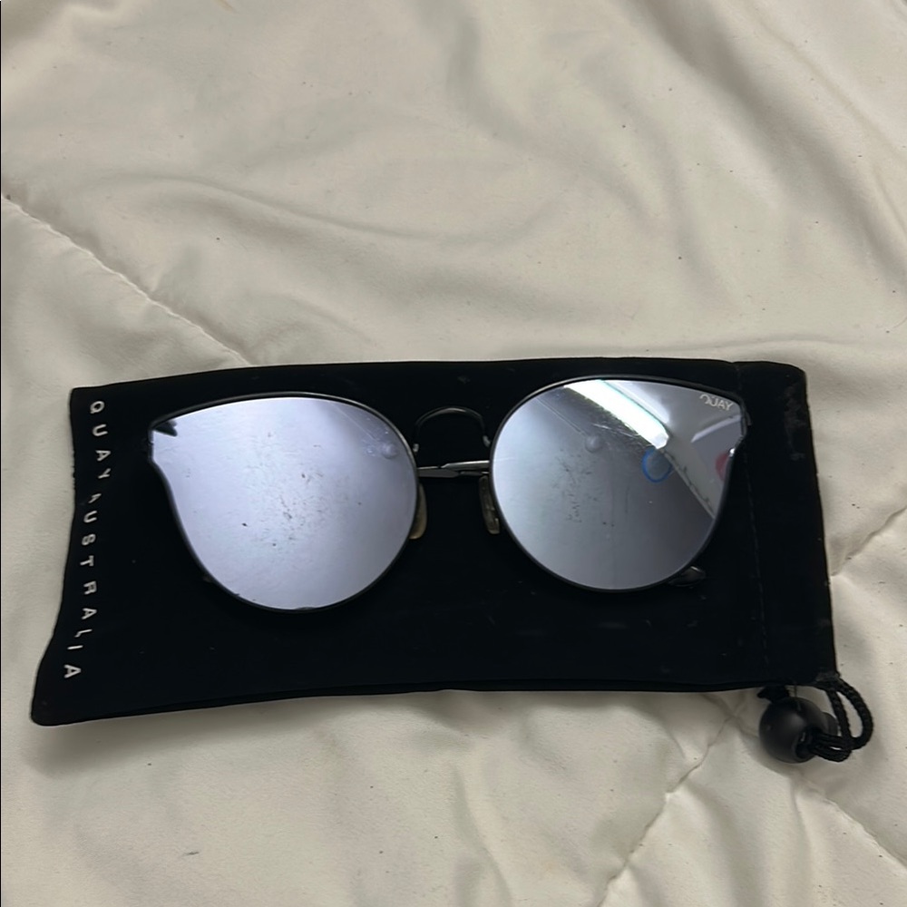 Quay Australia Black Reflective Sunglasses